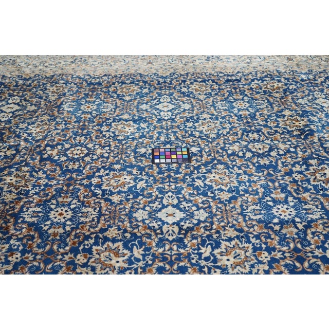 Extremely Fine Persian Nain HabibianRrug Wool & Silk 8'3'' X 11'9'' For Sale - Image 11 of 11