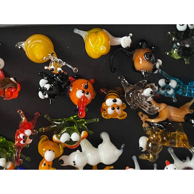 Glass 1970s 25 Miniature Blown Glass Animalia Figurines For Sale - Image 7 of 7