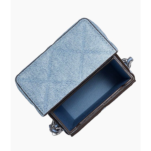 2025 Tory Burch Fleming Quilted Suede Leather Phone Crossbody Bag Shoulder Denim For Sale In Los Angeles - Image 6 of 17