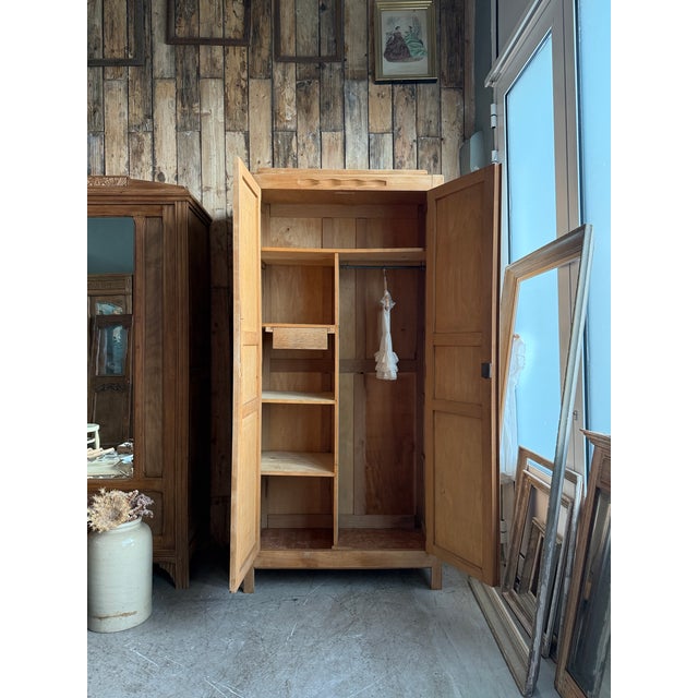 Art Deco Wardrobe with Hanging Space, 1930s For Sale - Image 3 of 12