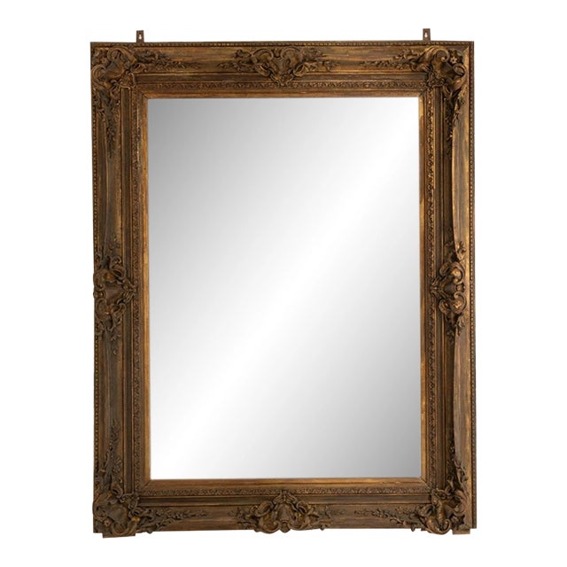 19th Century France Baroque Bronze Wood Full-length & Floor Mirrors For Sale