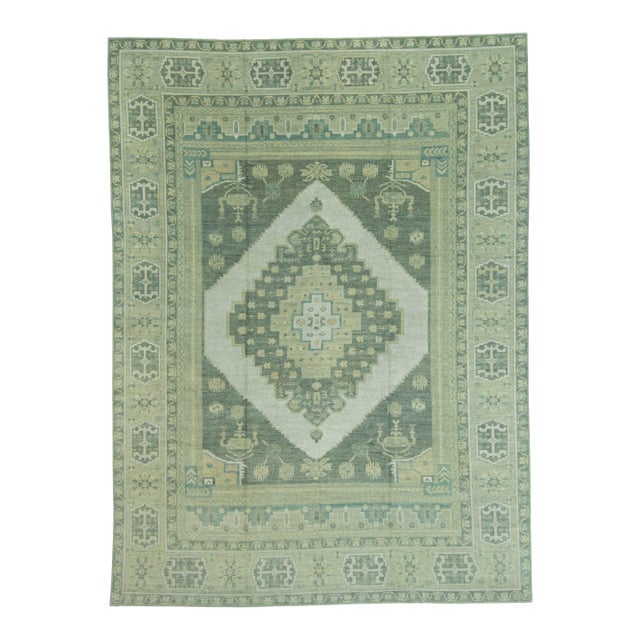Turkish Oushak Antique Look Rug 11'11" x 16' #20052 For Sale