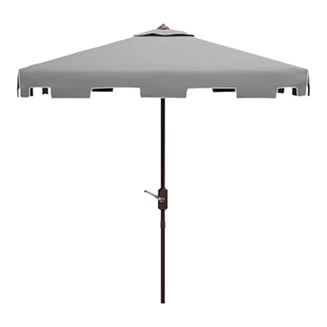 Zimmerman 7.5 Square Umbrella - Gray/White For Sale
