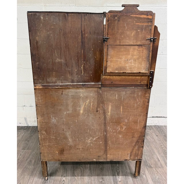 Antique Arts & Crafts Mission Quarter Sawn White Oak Gentleman’s Chiffonier For Sale - Image 18 of 18
