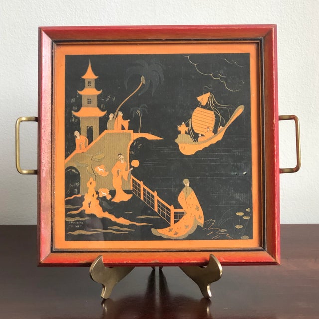 Art Deco 1930s French Pochoir Print by Edouard Halouze, Framed For Sale - Image 3 of 12