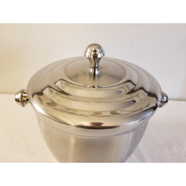 Transitional Lenox Tuscany Classics Stainless Steel Ice Bucket For Sale - Image 3 of 8