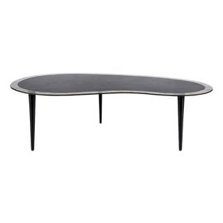 Mid-Century Modern Italian Kidney Coffee Table in Smoked Glass, 1960s For Sale