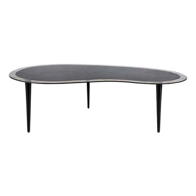 Mid-Century Modern Italian Kidney Coffee Table in Smoked Glass, 1960s For Sale