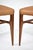 Tan Pair of Walnut and Leather Side Chairs by Gio Ponti, Italy, 1950s For Sale - Image 8 of 11