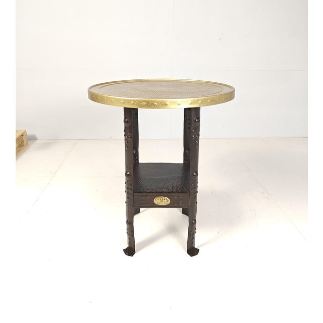 Vintage German Art Nouveau Side Table from Goberg, 1890s For Sale - Image 6 of 10