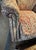 Vintage Floral Tufted Rocking Chair & Matching Ottoman With Nailhead Trim For Sale - Image 4 of 12
