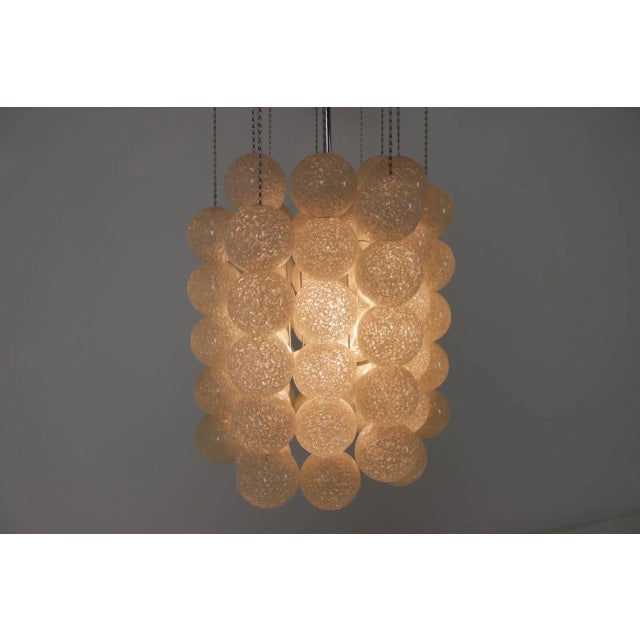 White Bubble Pendant Lamp by Josef Hurka for Napako, 1970s For Sale - Image 8 of 9