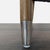 Metal Moe's Light Blue Lounge Chair With Wood Frame and Metal Leg Accents For Sale - Image 7 of 10