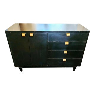 1950s American of Martinsville Ebonized Wood Buffet Cabinet For Sale