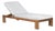 Paradiso Outdoor Teak Chaise - Light Gray Fabric For Sale