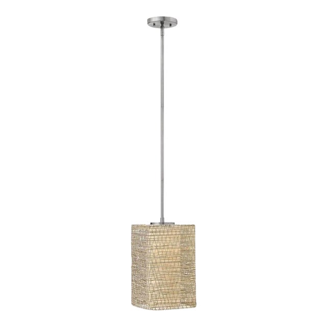 Fredrick Ramond Fr30824bni Maya Sea Salt Mini Pendant Brushed Nickel For Sale