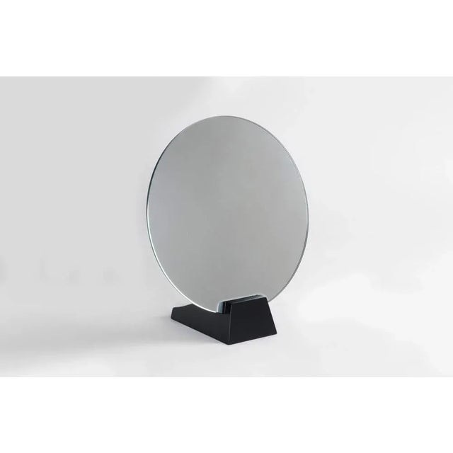 Black lacquered birch "lalou" mirror - jacques emile rulhmann dimensions: 40 w x 20 d x 55 h cm materials: black lacquered...