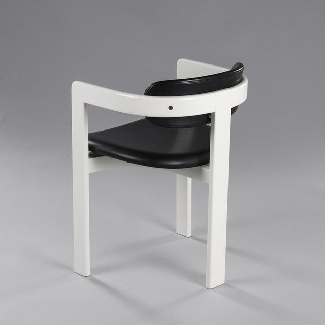 1960s Italian Black Faux Leather Lounge Chair, 1960s For Sale - Image 5 of 11