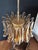 Vintage Italian Murano Chandelier with 36 Lattimo Amber Glass Petals, 1990s For Sale - Image 14 of 17