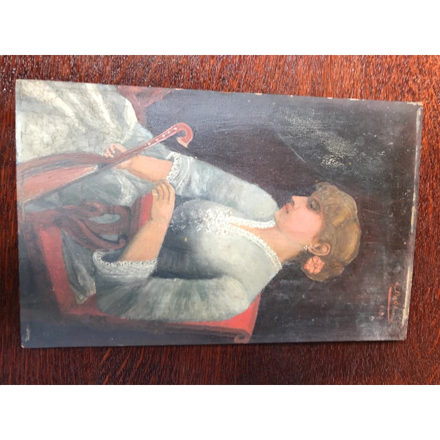 E. De Glanne, Portrait of a Lady, 1888, Oil on Board For Sale - Image 6 of 18