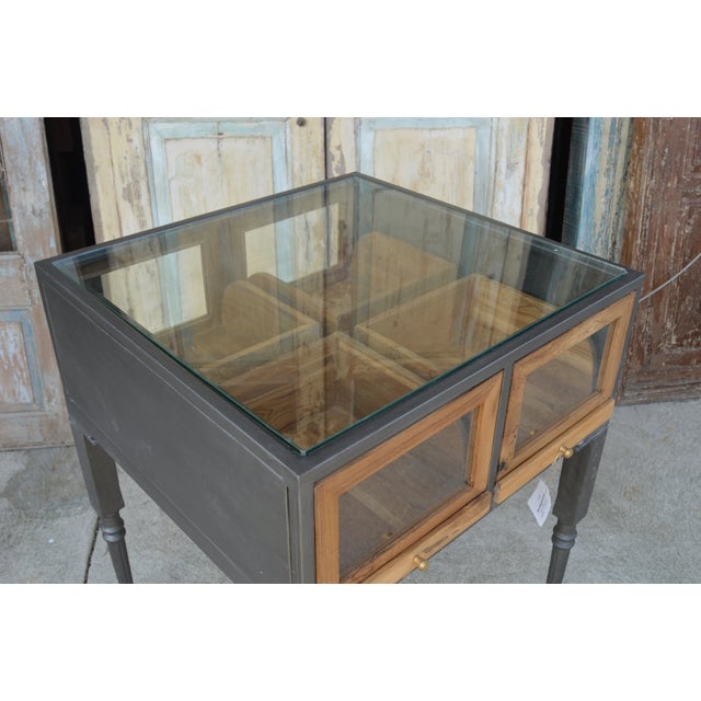 Industrial Industrial Display Cabinet Table For Sale - Image 3 of 5