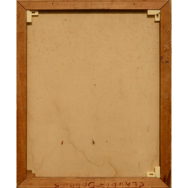 Mid Century Poinsettia Still Life by Claudia Dobbins For Sale In Monterey, CA - Image 6 of 8