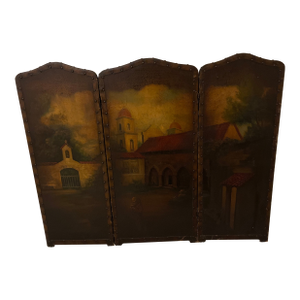 3 Panel Hand Painted Screen