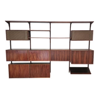 Vintage *Large* 1960s Rosewood Poul Cadovius ~ Cado Modular Wall System For Sale