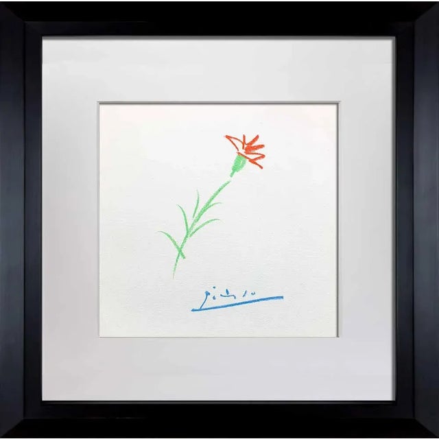 1960s 1960s Pablo Picasso "Carnation..." Limited Edition Lithograph For Sale - Image 5 of 5