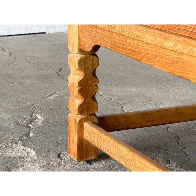 Mid-Century Danish Brutalist Sideboard in Oak by Henning Kjærnulf, 1960s For Sale - Image 14 of 15