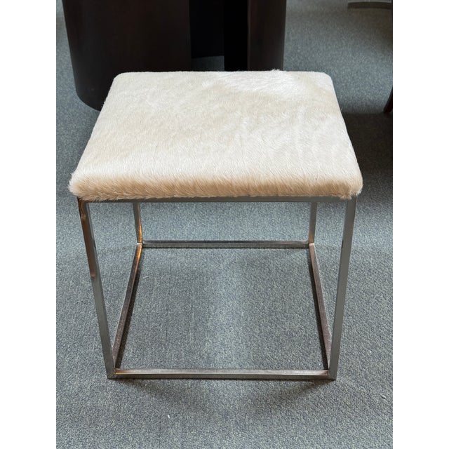 Design Plus Gallery presents a Vanity Stool. A truly luxurious piece to add into your home for any occasional. The steel...