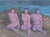 Contemporary Nude Women Painting "Moon Ritual" 12x16 Original Oil by Michelle Farro For Sale - Image 3 of 3