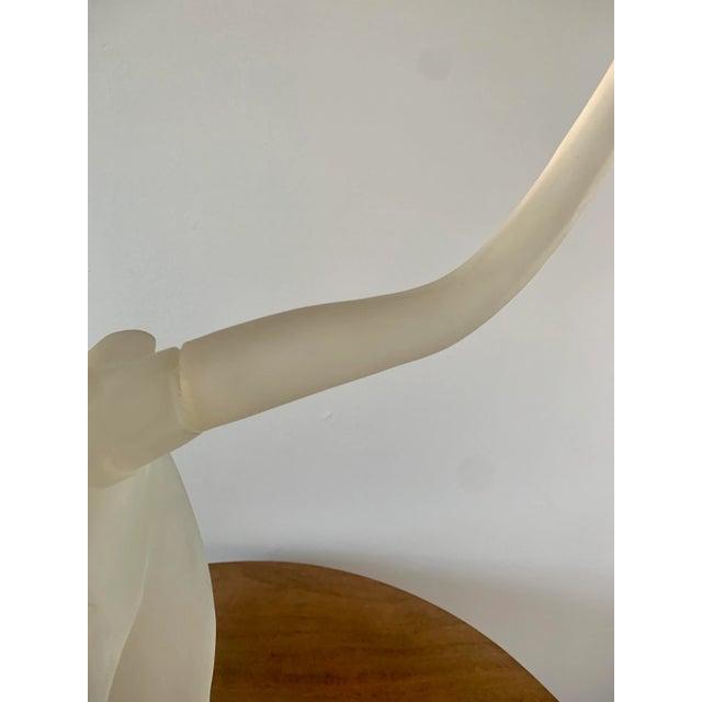 Mid-Century Lucite Ram’s Head Sculpture For Sale - Image 4 of 13