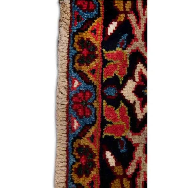 Old Persian Heriz Area Rug 11’7″ X 15’2″ For Sale - Image 4 of 12