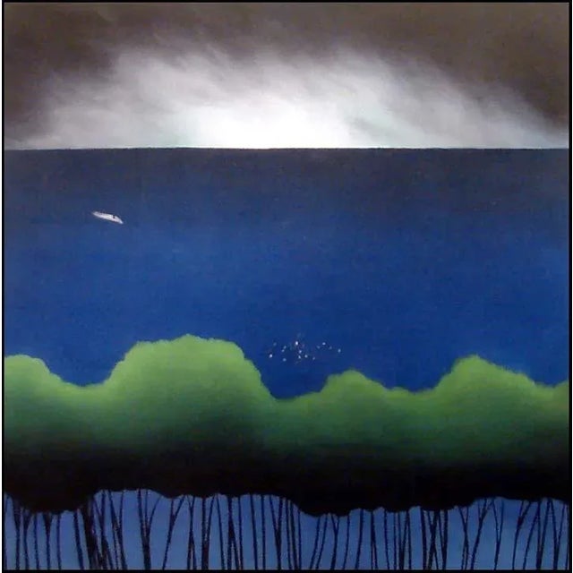 Impressionist Mackenzie Thorpe "Pigeons" Original Limited Edition Giclee Print on Paper For Sale - Image 3 of 5