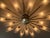 Brass 1950s Italian Brass & Frosted Glass Sputnik Chandelier For Sale - Image 8 of 13