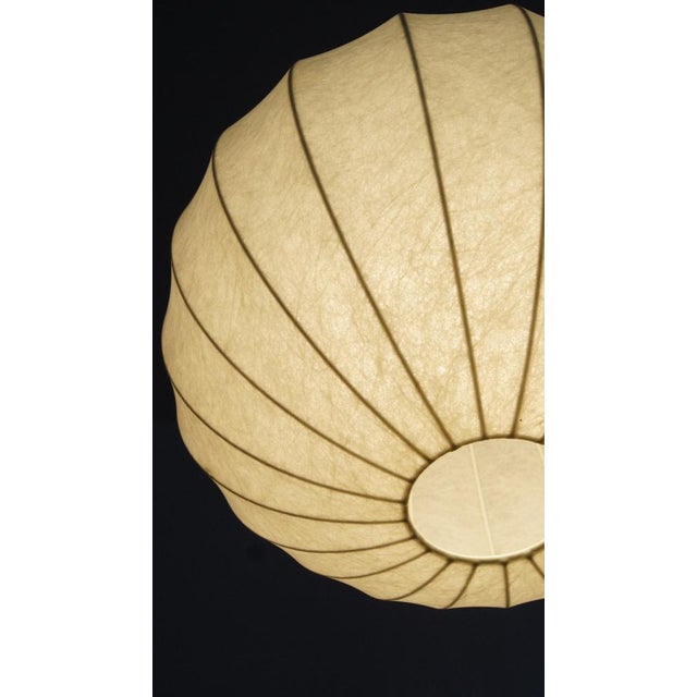 Ivory Mid-Century Cocoon Pendant Lamp from Goldkant Leuchten For Sale - Image 8 of 10