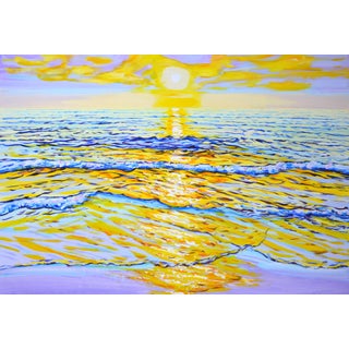 Seascape. Sunset 6.Modern Original Painting. For Sale