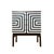 Polish Chest of Drawers with Op Art Motif, 1970s For Sale - Image 11 of 11