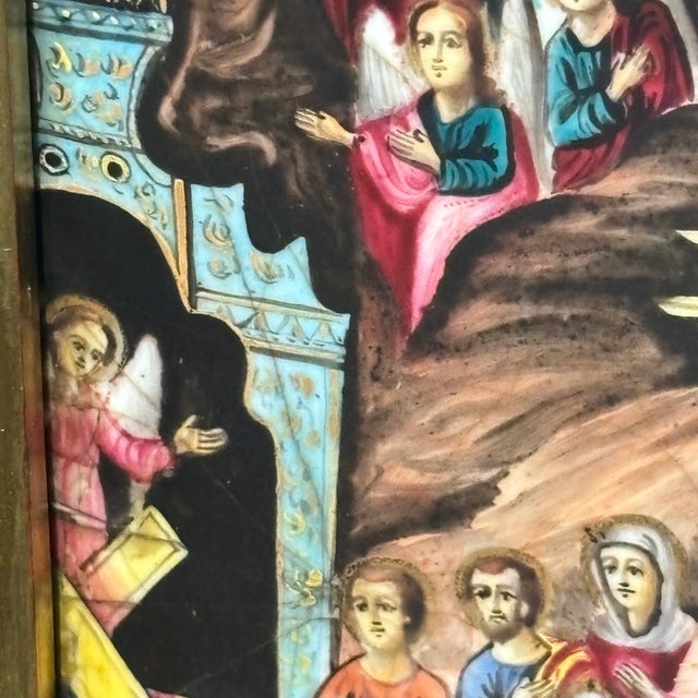 Unknown, Descent Into Hell and Resurrection from the Tomb, 1800, Oil on Board For Sale - Image 11 of 18