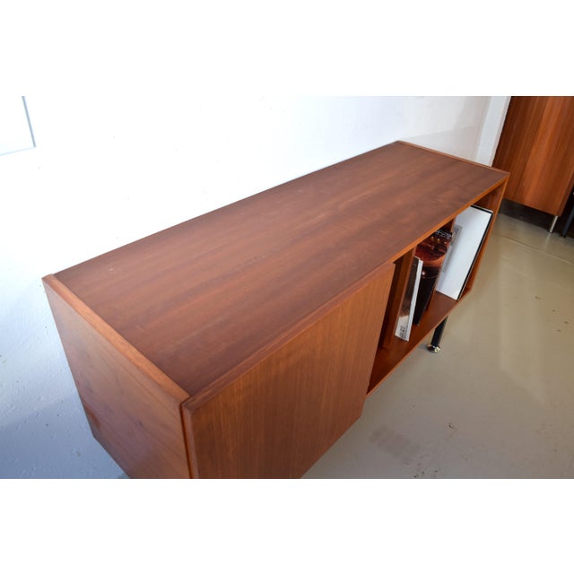 Vintage Record Sideboard in Teak, 1960s For Sale - Image 4 of 8