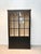 Black Display Cabinet with Glass Doors For Sale - Image 4 of 4