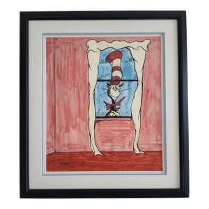 Dr Seuss Lithograph "The Cat" , 60th Anniversary"