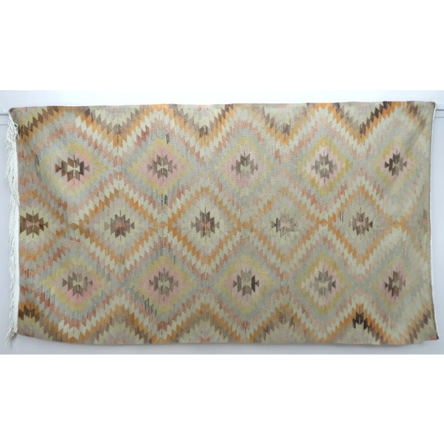 Mid 20th Century Vintage Turkish Kilim Rug-5′8″ × 10′ For Sale - Image 13 of 13