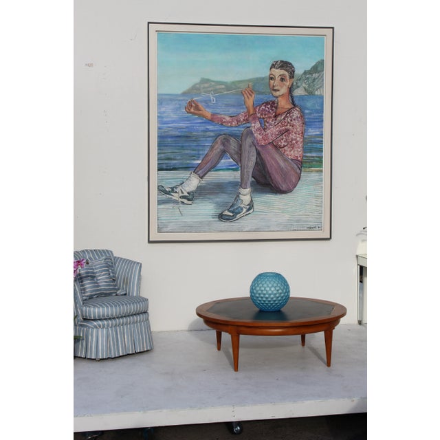 Contemporary 1980s Monumental Persian Artist Contemporary Art 6 Foot Painting by Milano Khzanjian For Sale - Image 3 of 13