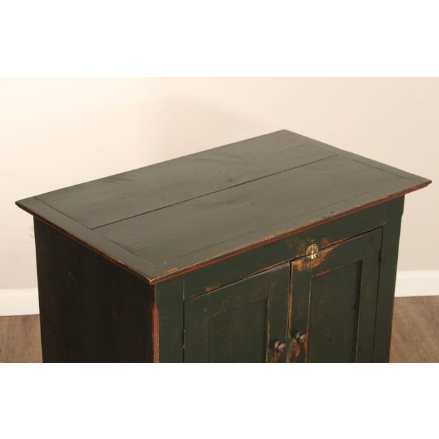 Oley Valley Reproductions Distress Painted Cupboard For Sale - Image 9 of 12
