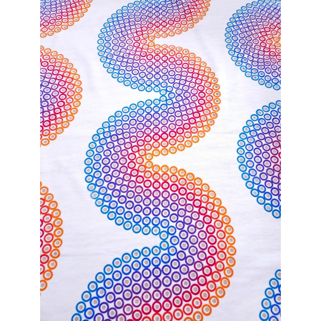 Curve Middle Textile by Verner Panton for Mira-X, 1960s For Sale - Image 9 of 9