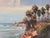 Original, one of a kind oil painting by Calvin Liang (b. 1960) depicting a serene and vibrant coastal landscape in Laguna...