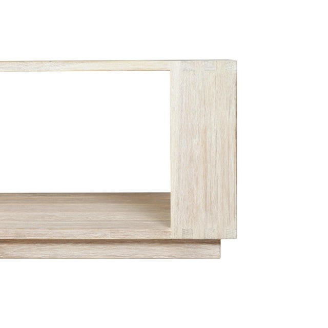 Modern Imperial Grove Outdoor Solid Teak Wood, Natural Look Coffee Table For Sale - Image 3 of 8