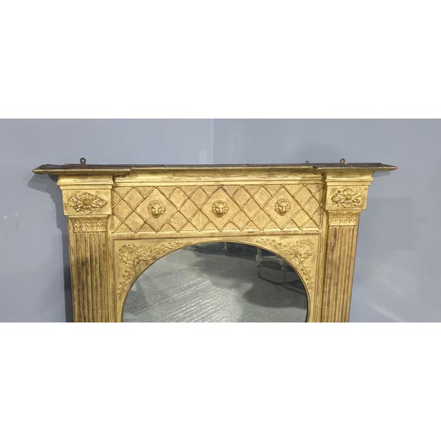 Early 19th Century Antique Regency Overmantle Mirror, 1815 For Sale - Image 5 of 12